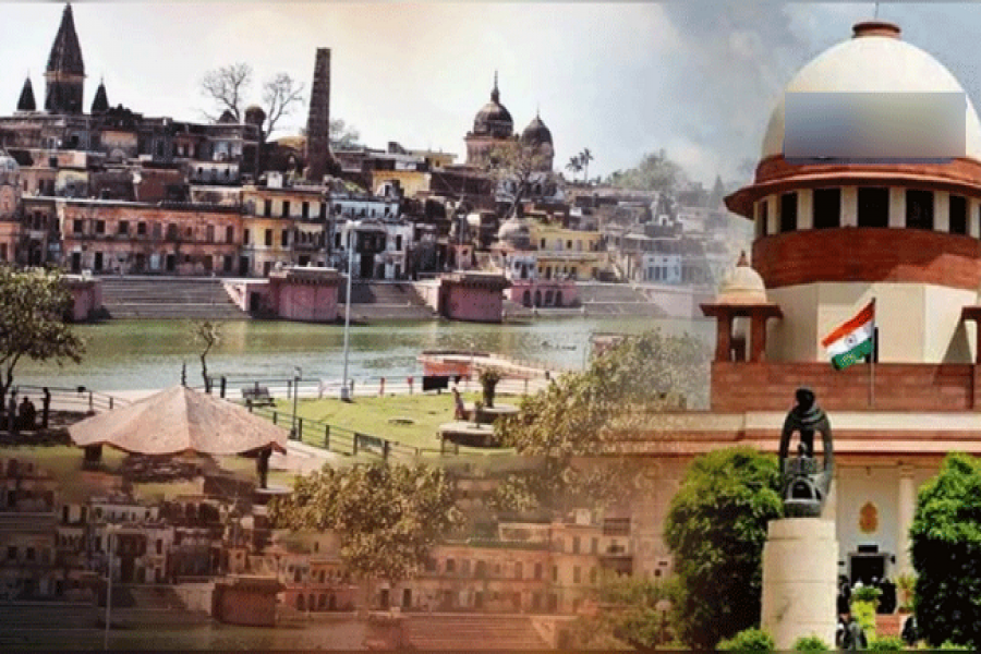 বাবরি মসজিদ রায়ে একমত পাঁচ বিচারপতি