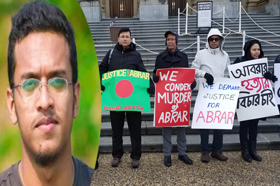 কানাডায়ও ‘আবরার হত্যার বিচার চাই’ 