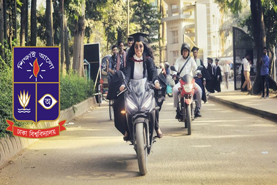 বাইকার গ্র্যাজুয়েটে মজেছে ঢাকা বিশ্ববিদ্যালয়