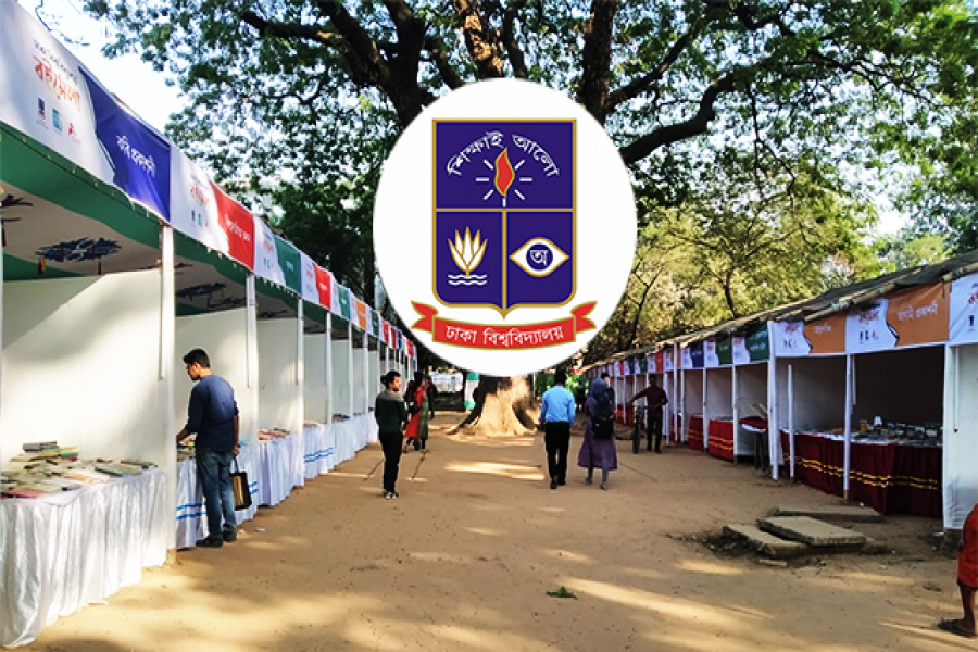 ডাকসু আয়োজিত বিশ্ববিদ্যালয়ের ক্রেতাশূন্য বইমেলা
