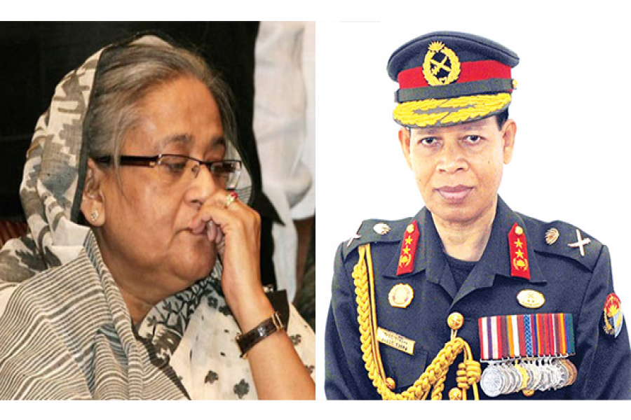 জয়নুল আবেদিনের মরদেহ দেখতে হাসপাতালে প্রধানমন্ত্রী