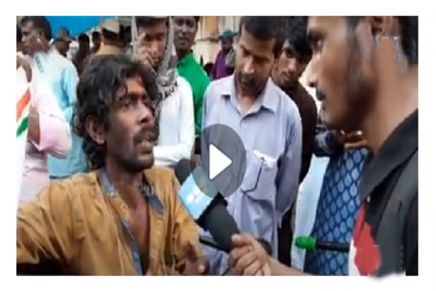 পা নেই, হুইল চেয়ারে বসে এনআরসিবিরোধী মিছিলে বিশ্বজিৎ