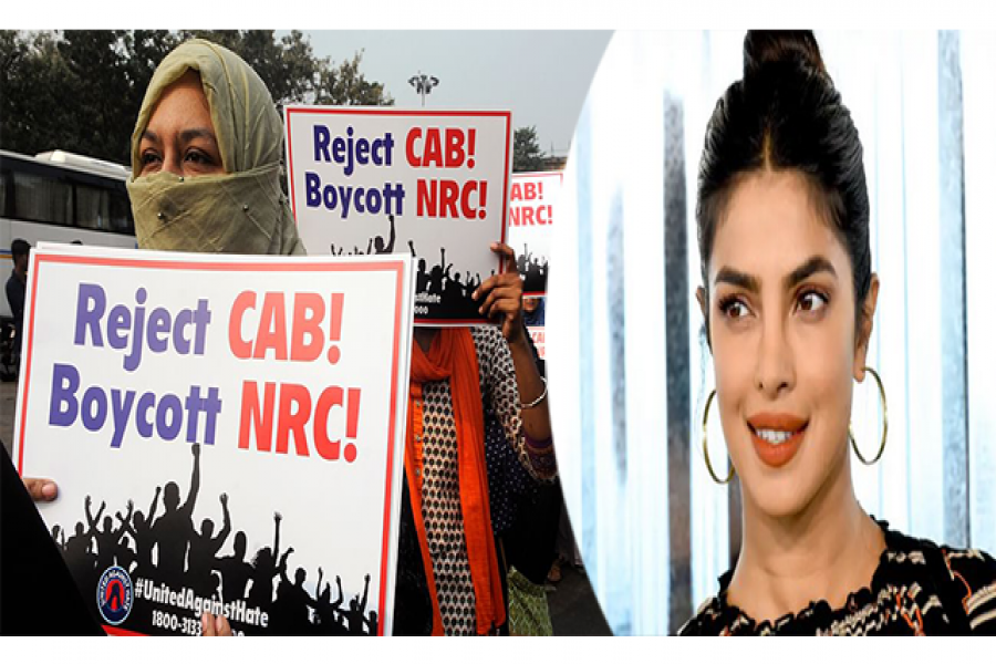 ভারতে আন্দোলনকারীদের পাশে প্রিয়াঙ্কা