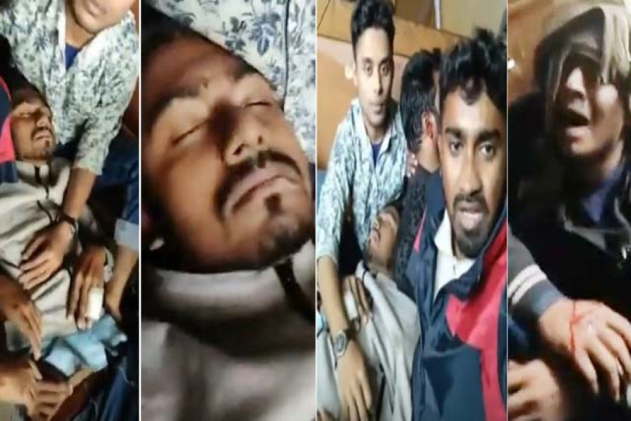 মার খেয়ে পানি পানি বলে চিৎকার নুর-রাশেদদের