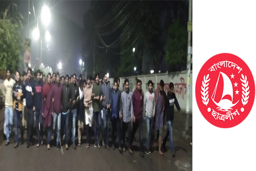 ছাত্রলীগের প্রতিষ্ঠাবার্ষিকী: ঢাবির হলে হলে আনন্দ মিছিল