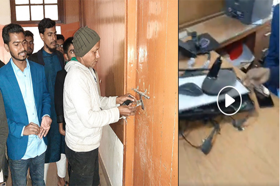 ডাকসুতে ঢুকে আবেগাপ্লুত নুর, হামলায় তছনছ রুমের ভিডিও