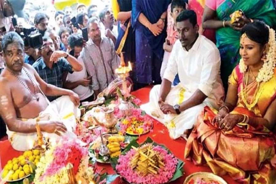 মসজিদে হিন্দু ছেলে-মেয়ের বিয়ে