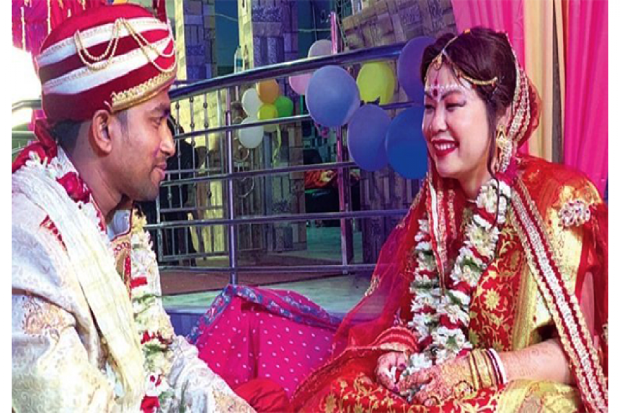 পিন্টু-জিয়াকি নব দম্পতি