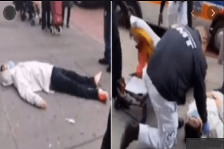 মুখে মাস্ক, রাস্তায় নিথর দেহ নিয়ে আতঙ্ক