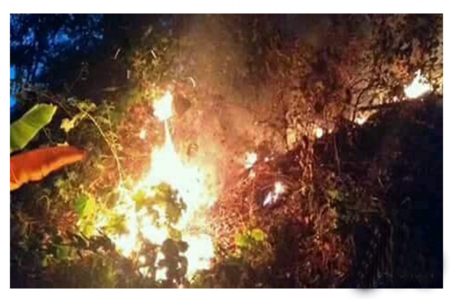 চবির পাহাড়ে আগুন