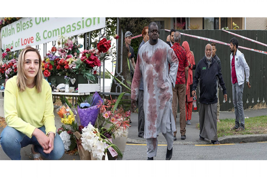 ক্রাইস্টচার্চ মসজিদে হামলার ১ বছর, ফুলের তোড়ায় স্মরণ