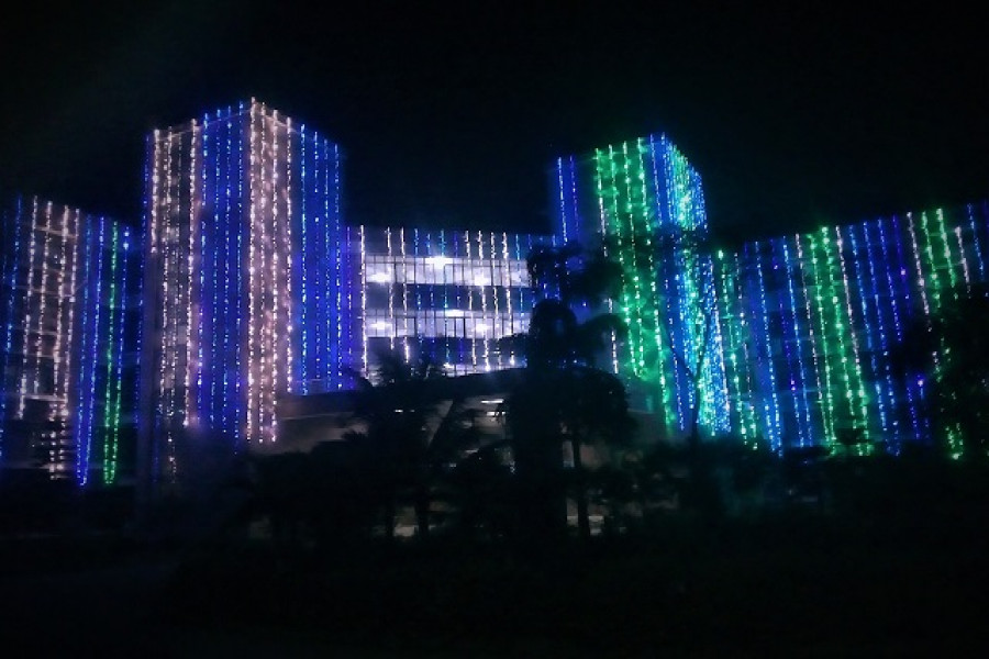 বঙ্গবন্ধুর জন্মশতবার্ষিকীতে বর্ণিল সাজে হাবিপ্রবি