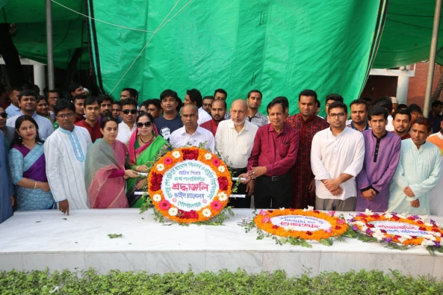 বশেমুরবিপ্রবিতে বঙ্গবন্ধুর জন্মশতবর্ষ উদযাপিত 