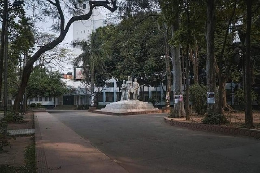 জনশূন্য ঢাকা বিশ্ববিদ্যালয় ক্যাম্পাস