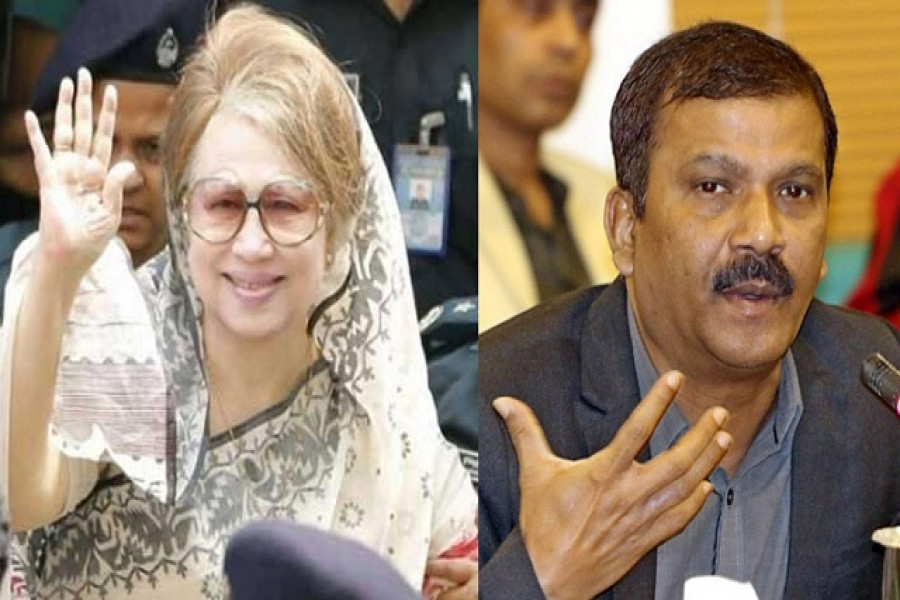 খালেদা জিয়া ও আসিফ নজরুল