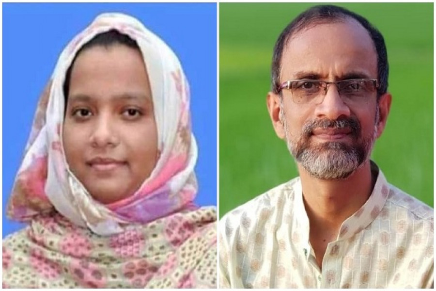 সাইয়েমা হাসান ও তার বাবা