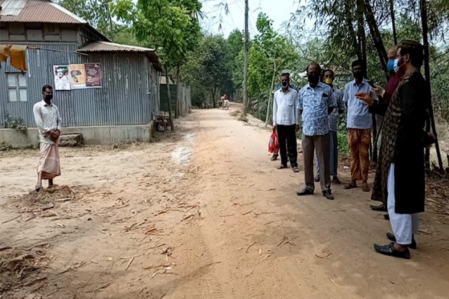 শেরপুরে করোনা সন্দেহে ঢাকা ফেরতের বাড়ি লকডাউন   