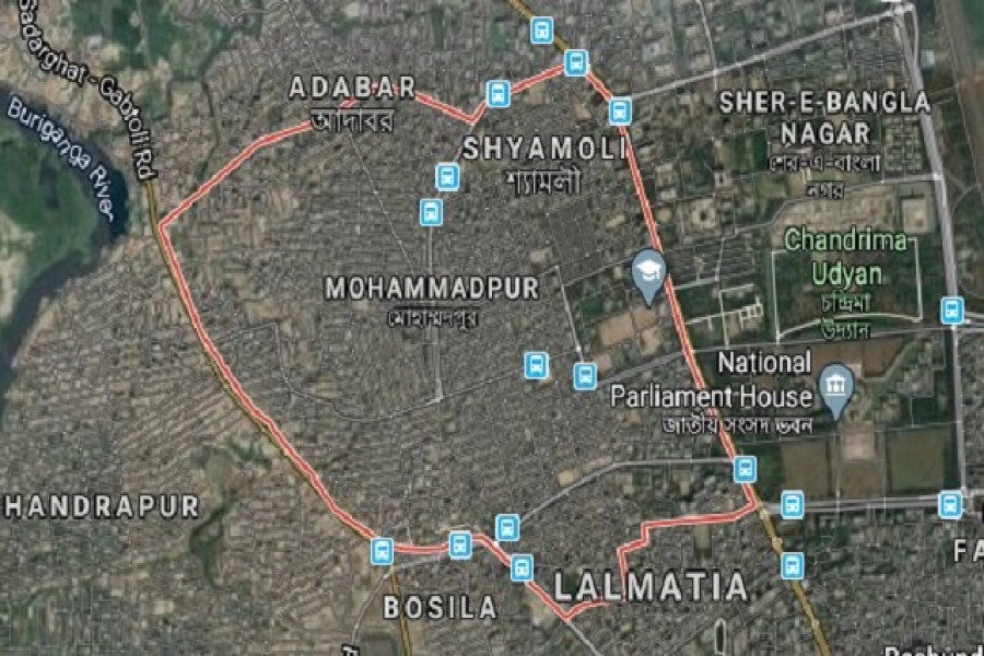 করোনা: রাজধানীর মোহাম্মদপুরের অংশবিশেষ লকডাউন