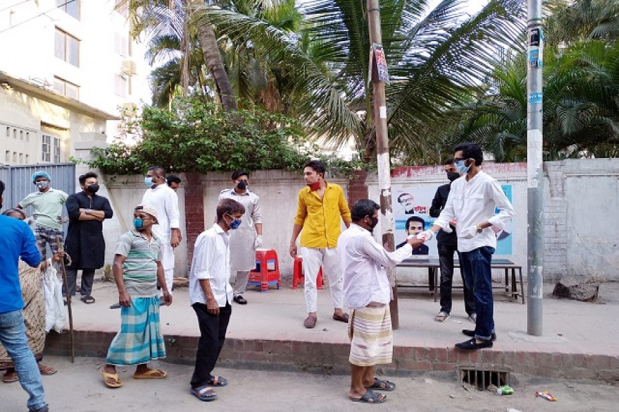 মানবতার সেবায় ঢাকা মহানগর উত্তর ছাত্রলীগ