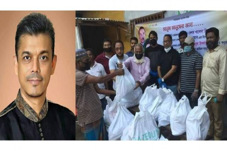 বিএনপি নেতা বকুলের উদ্যোগে কর্মহীন মানুষের মাঝে খাদ্যসামগ্রী বিতরণ