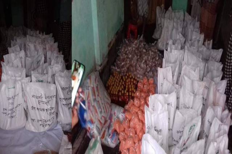 ২০০ অসহায় পরিবারকে নববর্ষের উপহার দিলো সাঘাটা ছাত্রদল