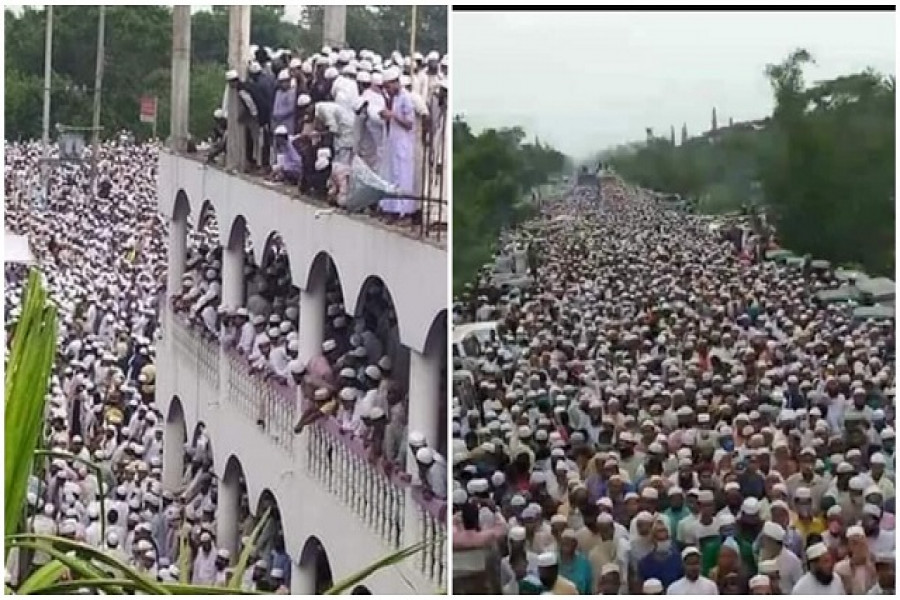 আনসারীর জানাজায় জনসমুদ্র: ওসি বললেন- আমাদের কিছু করার ছিল না