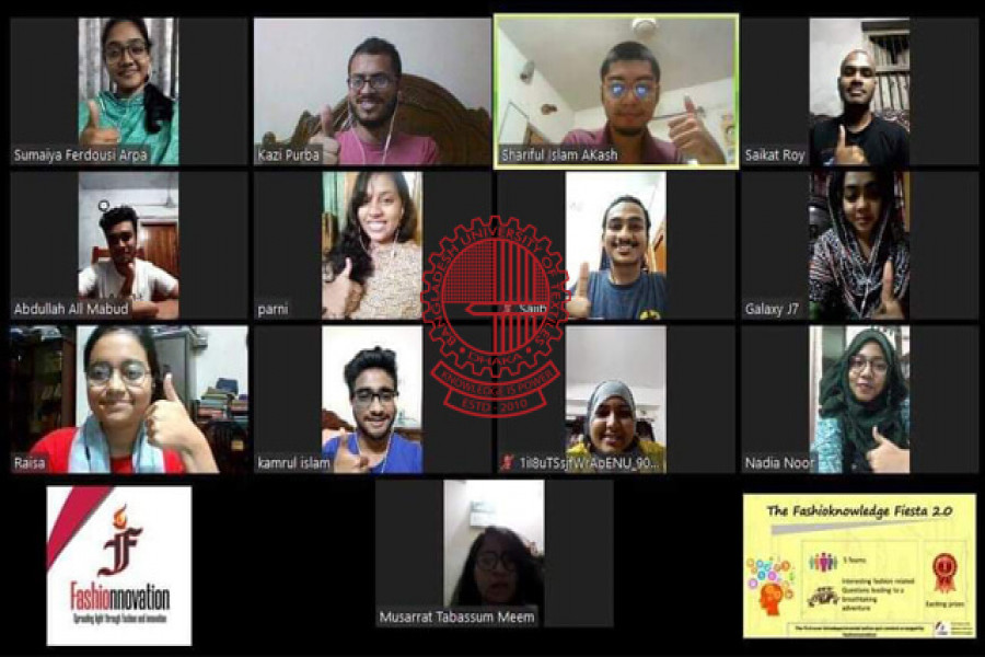 করোনায় বুটেক্স শিক্ষার্থীদের একঘেয়েমি কাটাতে ব্যতিক্রমী অনলাইন কুইজ