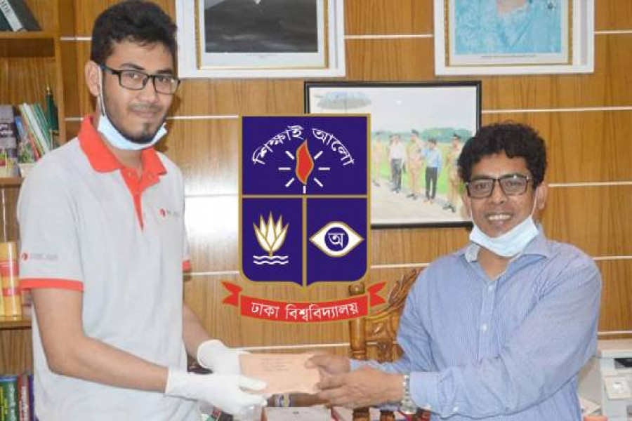 টিউশনির জমানো ৭০ হাজার টাকা ত্রাণ তহবিলে দিলেন ঢাবি ছাত্র