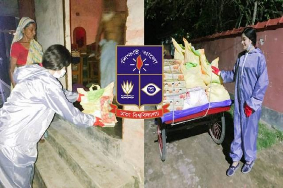 করোনায় অসহায়দের পাশে ঢাবি ছাত্রী অনন্যা