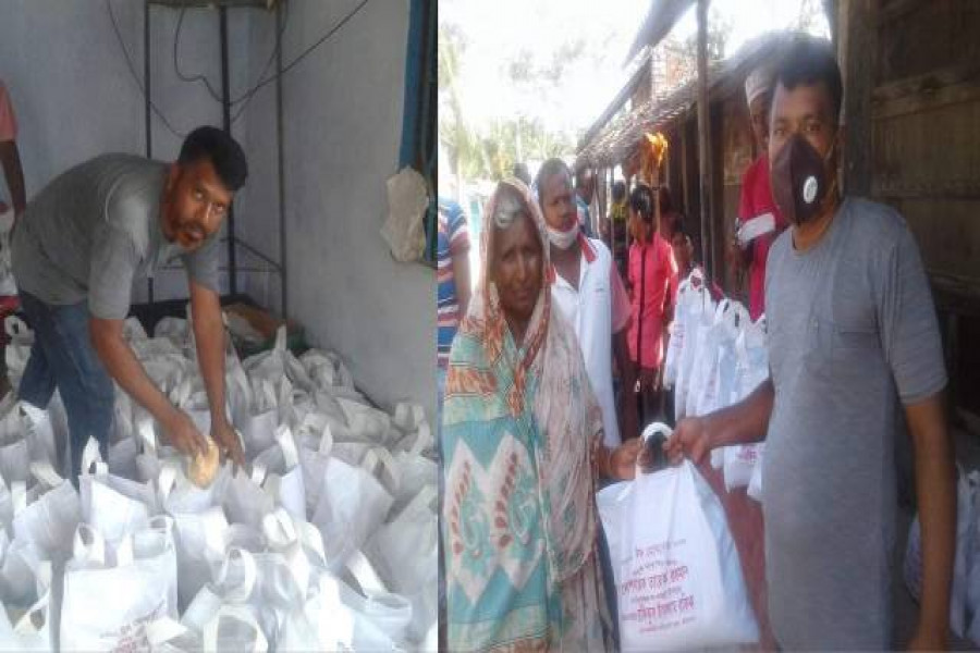 ২০০ পরিবারকে খাদ্যসামগ্রী দিলেন সাবেক ছাত্রদলের সহ-সভাপতি রফিক