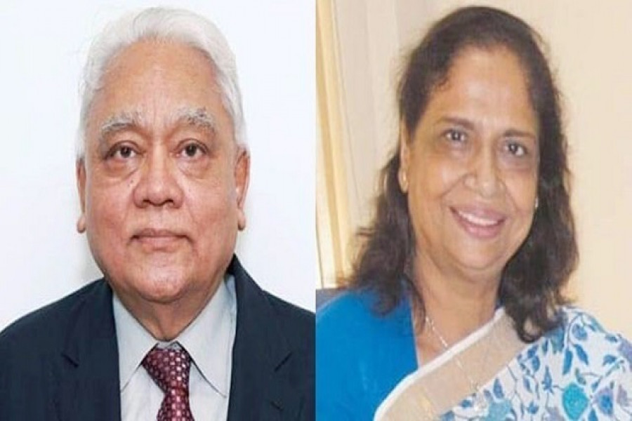 সৈয়দ মঞ্জুর এলাহী এবং স্ত্রী নিলুফার মঞ্জুর 