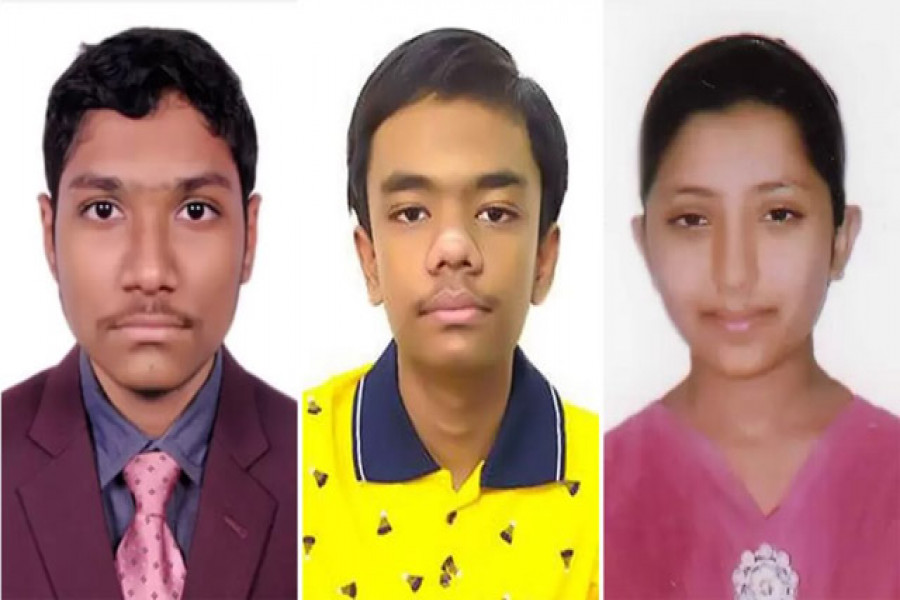 চূড়ান্ত পর্বে উঠেছে (বাঁ থেকে) ফাহাদ, তাহসিন ও নোশিন