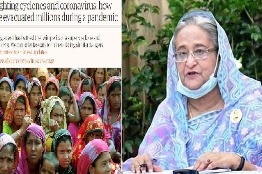 করোনা-আম্ফান মোকাবিলায় সফলতা গার্ডিয়ানে লিখলেন প্রধানমন্ত্রী