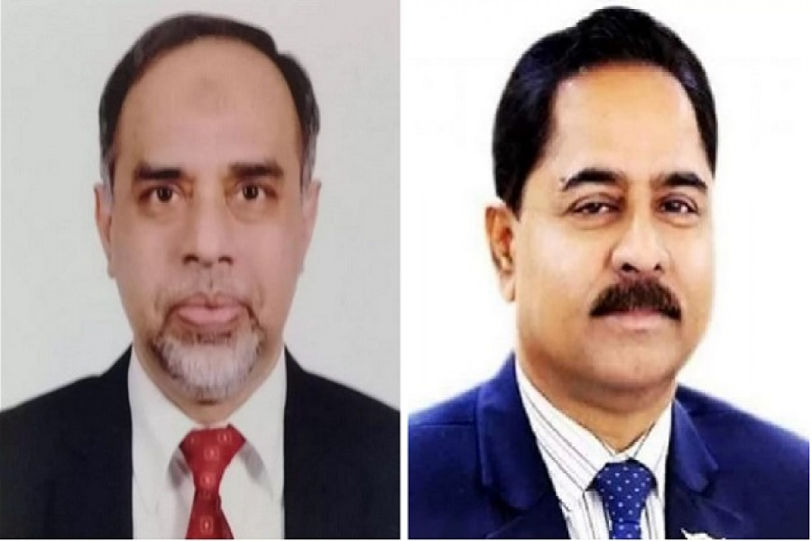 মো. আসাদুল ইসলাম (বায়ে) এবং মো. আব্দুল মান্নান (ডানে)