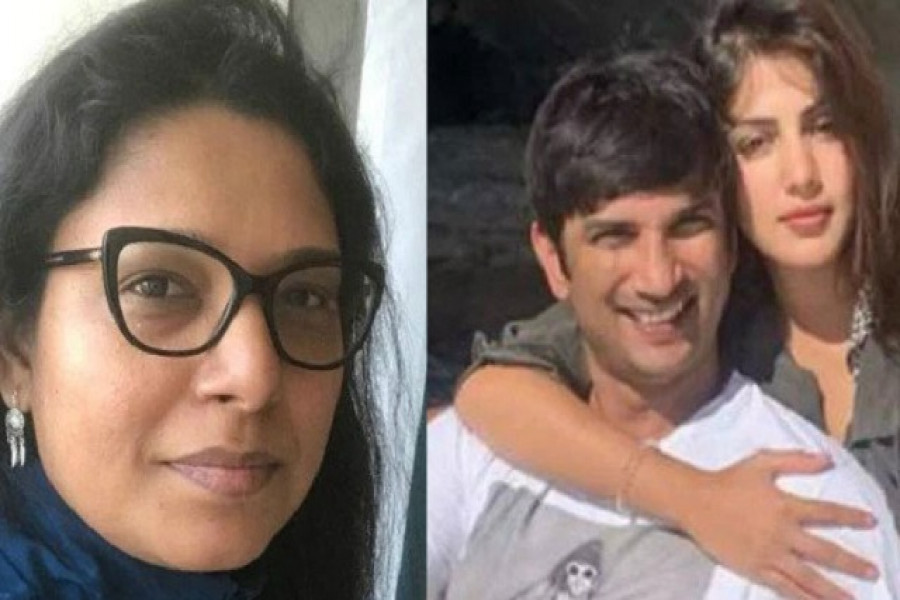 সুহরিতা (বামে) ও সুশান্ত-রিয়া