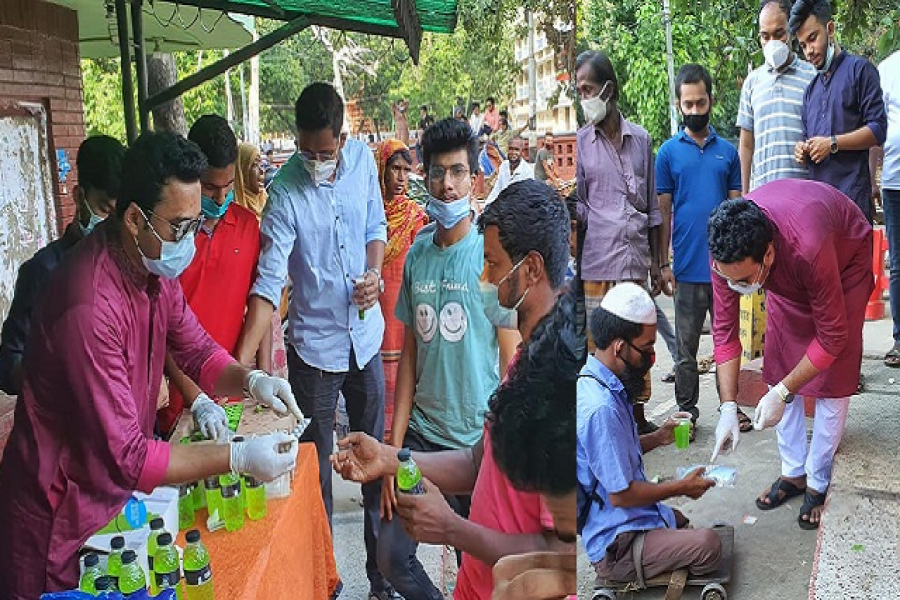 মানুষকে ভিটামিন খাওয়াচ্ছেন রাব্বানী