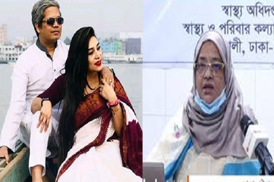 স্বামীর সঙ্গে ডা. সাবরিনা (ডানে)। বামে নাসিমা সুলতানা