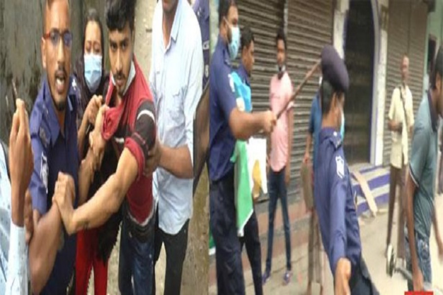 সিফাতের মুক্তির দাবিতে করা মানববন্ধনে পুলিশের লাঠিপেটা