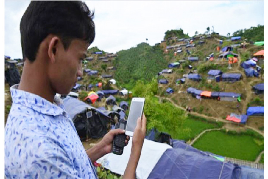 রোহিঙ্গা ক্যাম্প এলাকায় দ্রুতগতির ইন্টারনেট চালু