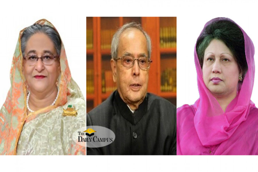 হাসিনা-খালেদার মুক্তির জন্য বুশের সাক্ষাৎ চেয়েছিলেন প্রণব