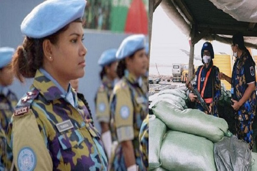 পুলিশের নারী শান্তিরক্ষীরা
