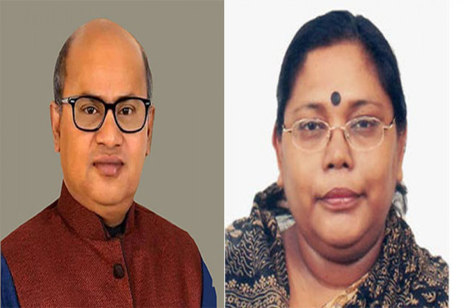 অ্যাটর্নি জেনারেল এ এম আমিন উদ্দিন এবং জাবি উপাচার্য অধ্যাপক ড. ফারজানা ইসলাম
