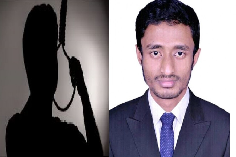 লেখক ও আত্মহত্যার প্রতীকী ছবি