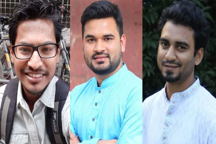 মো. সাইফুল ইসলাম, মো. সোহরাব হোসেন ও মো. নাজমুল হুদা