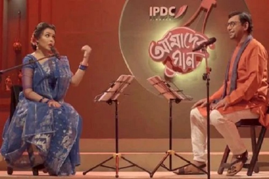 অভিনেতা চঞ্চল চৌধুরী ও মেহের আফরোজ শাওন