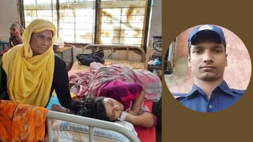 গৃহবধূকে মৃত্যু থেকে ফেরাতে জীবনবাজি পুলিশ কনস্টেবলের