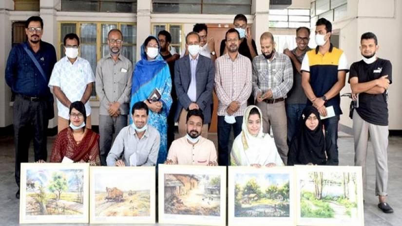 উপাচার্যের সাথে গবেষক দল ও অন্যরা