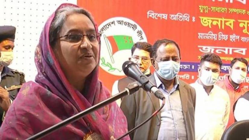 অনুষ্ঠানে বক্তব্য রাখছেন শিক্ষামন্ত্রী ডা. দীপু মনি