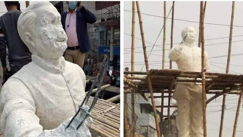 কুষ্টিয়ায় বঙ্গবন্ধুর ভাস্কর্য ভাংচুরের ঘটনায় দুই মাদ্রাসা ছাত্র আটক