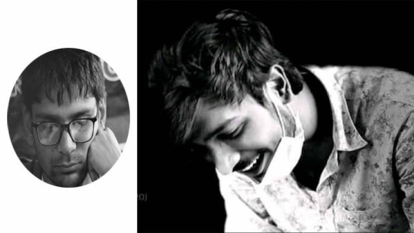 লেখক সজীব ওয়াফি (বায়ে) আত্মহত্যা করা রাবি ছাত্র দেবজ্যোতি বসাক পার্থ (ডানে)